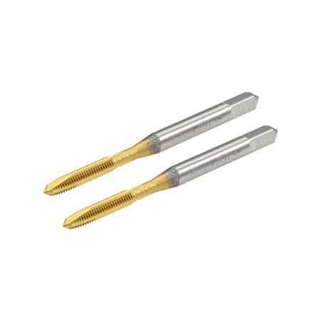 

Spiral Point Plug Threading Tap M3 x 0.5 Thread Ground Threads H2 3 Flutes HSS 6542 Titanium Coated 2pcs