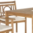 thumbnail image 4 of SAFAVIEH Montclair Outdoor Modern 5 Piece Dining Set with Cushion, Natural/Beige, 4 of 6