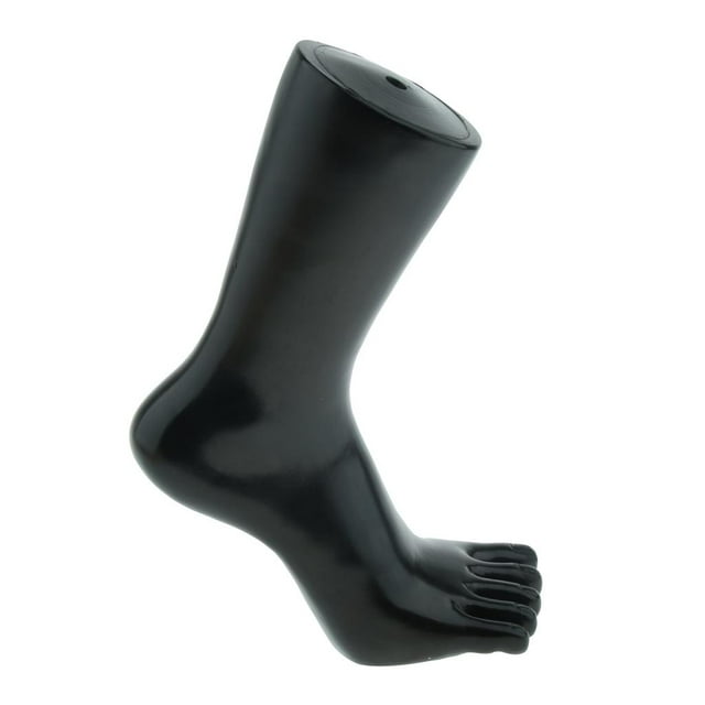 Pantalla de pie de maniquí Cola Modelo de piezaza de maniquí para calcetines Negro Derecha