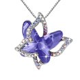thumbnail image 4 of Ladies Crystal Butterfly Necklace Multicolor Fashion Pendant Necklace, 4 of 8