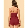 thumbnail image 4 of DARING DIVA Women's Spaghetti Strap Pajama Sets S Red, 4 of 6