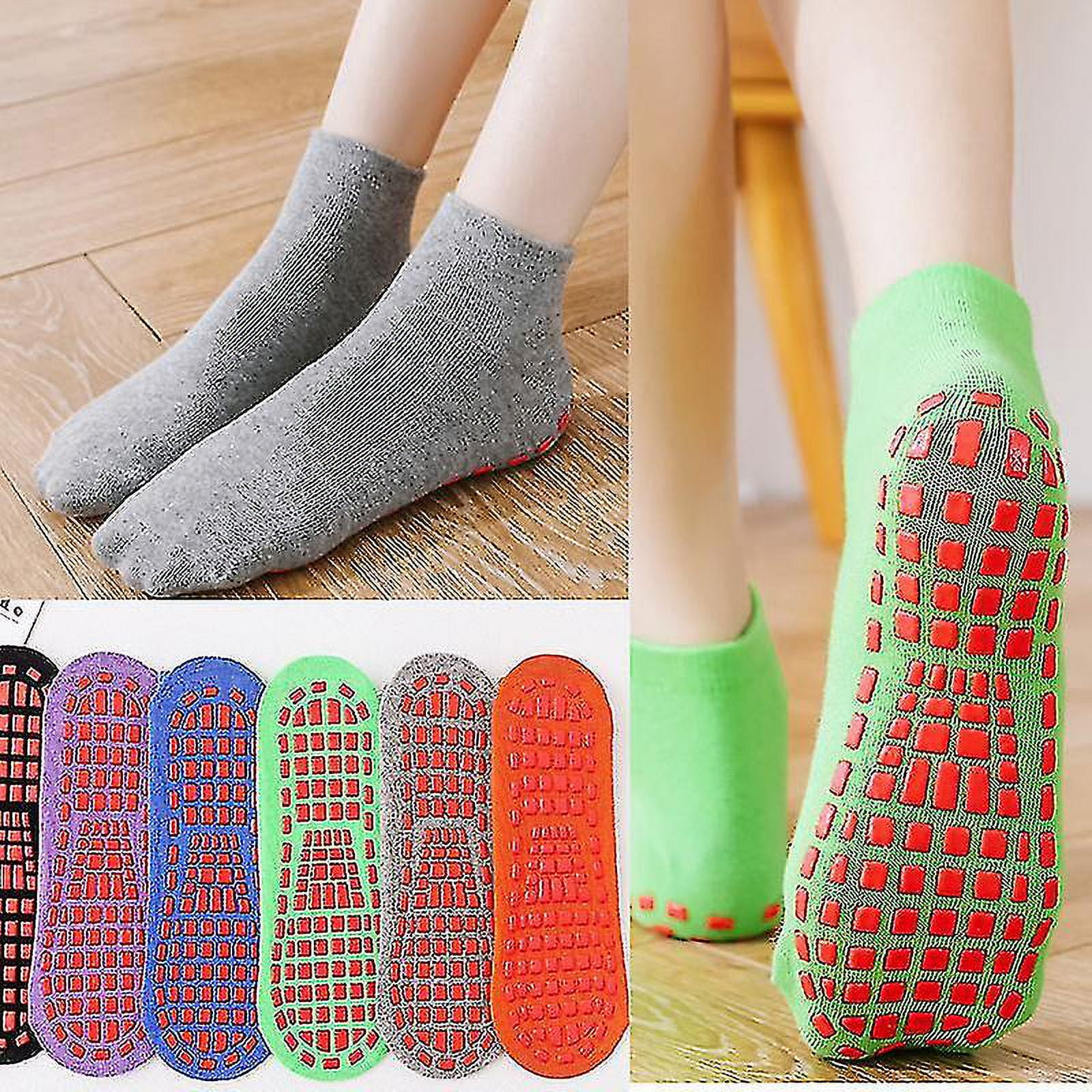Chaussettes Yeug Antidérapantes Chaussettes De Pilates Avec Grip Femme Taille Unique 1002093