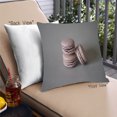 thumbnail image 1 of Ahgly Company Foods Macarons Coussin Extérieur, 18 Pouces par 18 Pouces, 1 of 6