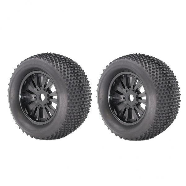 Accesorio piezas del neumático de del coche de 2x2pcs RC para 1/8 vehículos de camión Black Yotijar Neumáticos de rueda de coche RC