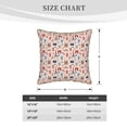 thumbnail image 4 of Xecao Paris Print Soft Velvet Decorative Throw Pillow Covers, Square Cushion Cases for Bed, Sofa, Living Room, Car, and Indoor Outdoor Use-16"x16", 4 of 8