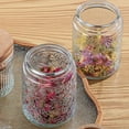 thumbnail image 5 of 24 OZ/6PCS Glass Storage Jar with Airtight Bamboo Wooden Lids,Vintage Food Containers Canisters Sets for Kitchen Counter Pantry,Sugar,Flour,Candy,Tea,Coffee Beans,Oats,Grain Bin, 5 of 6