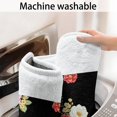 thumbnail image 5 of Pioneer Flower Floral Print Pattern Bathroom Rugs Mat, Non Slip Microfiber Bathroom Rug with Rubber Backing, Soft Mats for Bathroom Floor Tub Shower, 17"x47", 5 of 5