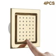 thumbnail image 3 of 4Pcs Square Shower Message Body Spray Brass Concealed Installation, 3 of 12