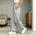 thumbnail image 5 of Annhoo Womens Joggers with Pockets Drawstring Elastic Waist Oversized Full Length Trousers Casual Workout Pants, 5 of 8