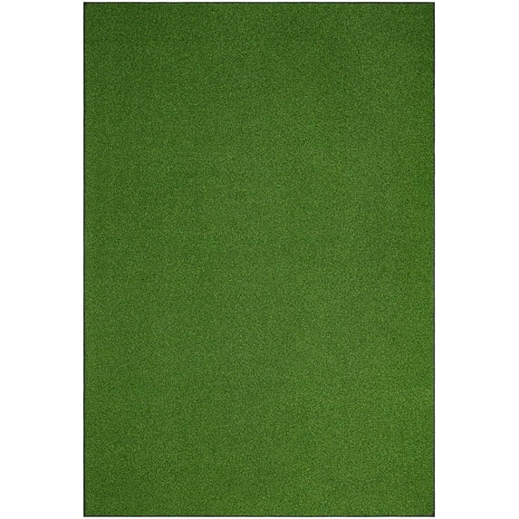 Furnish My Place Grass Rug - 8 Ft. x 20 Ft., Green, Accent Rug for Patio, Garden, Hallway, Living Room