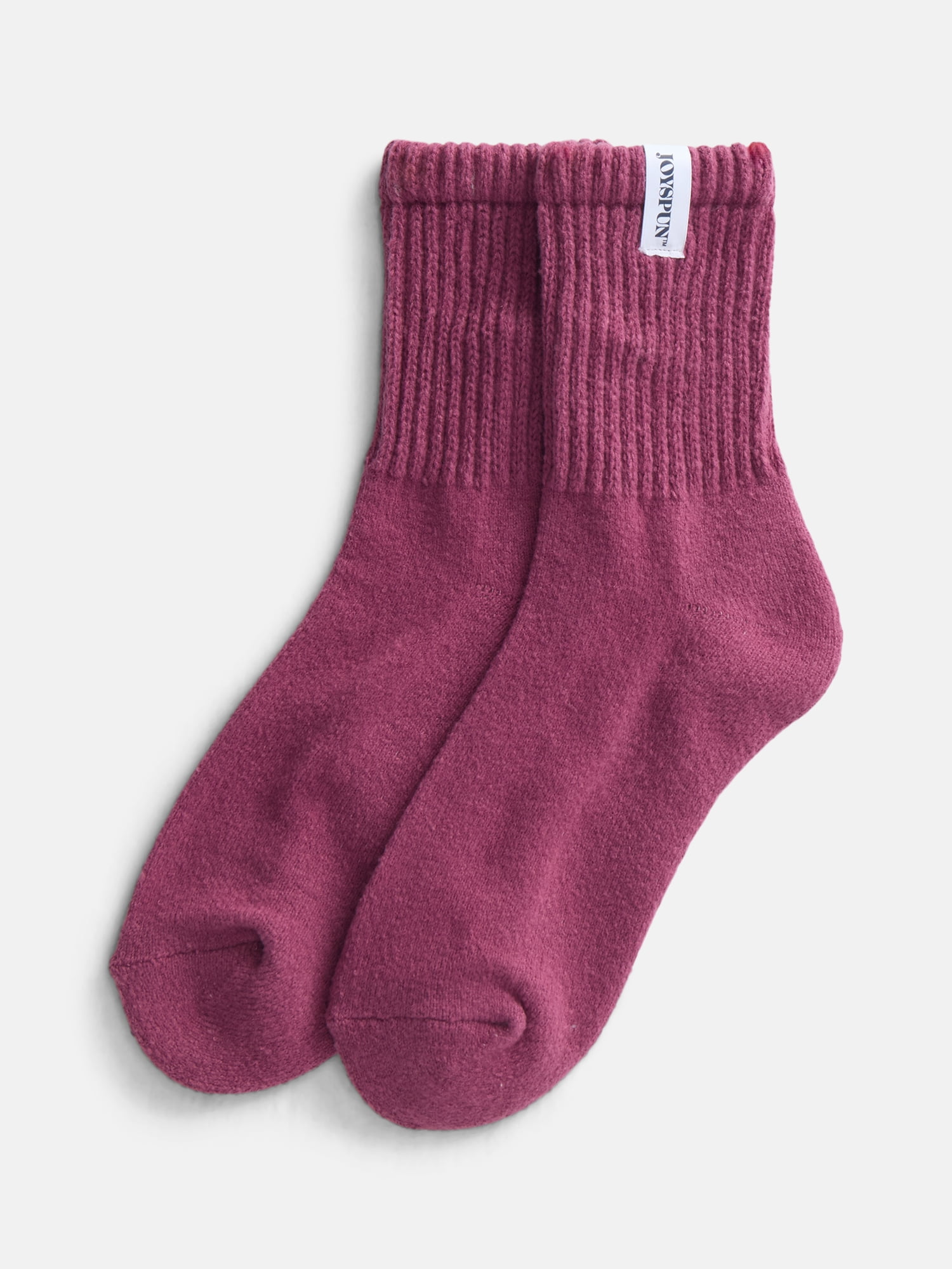 Joyspun Women's Comfort Slouch Ankle Socks, 3-Pack, Size 4-10