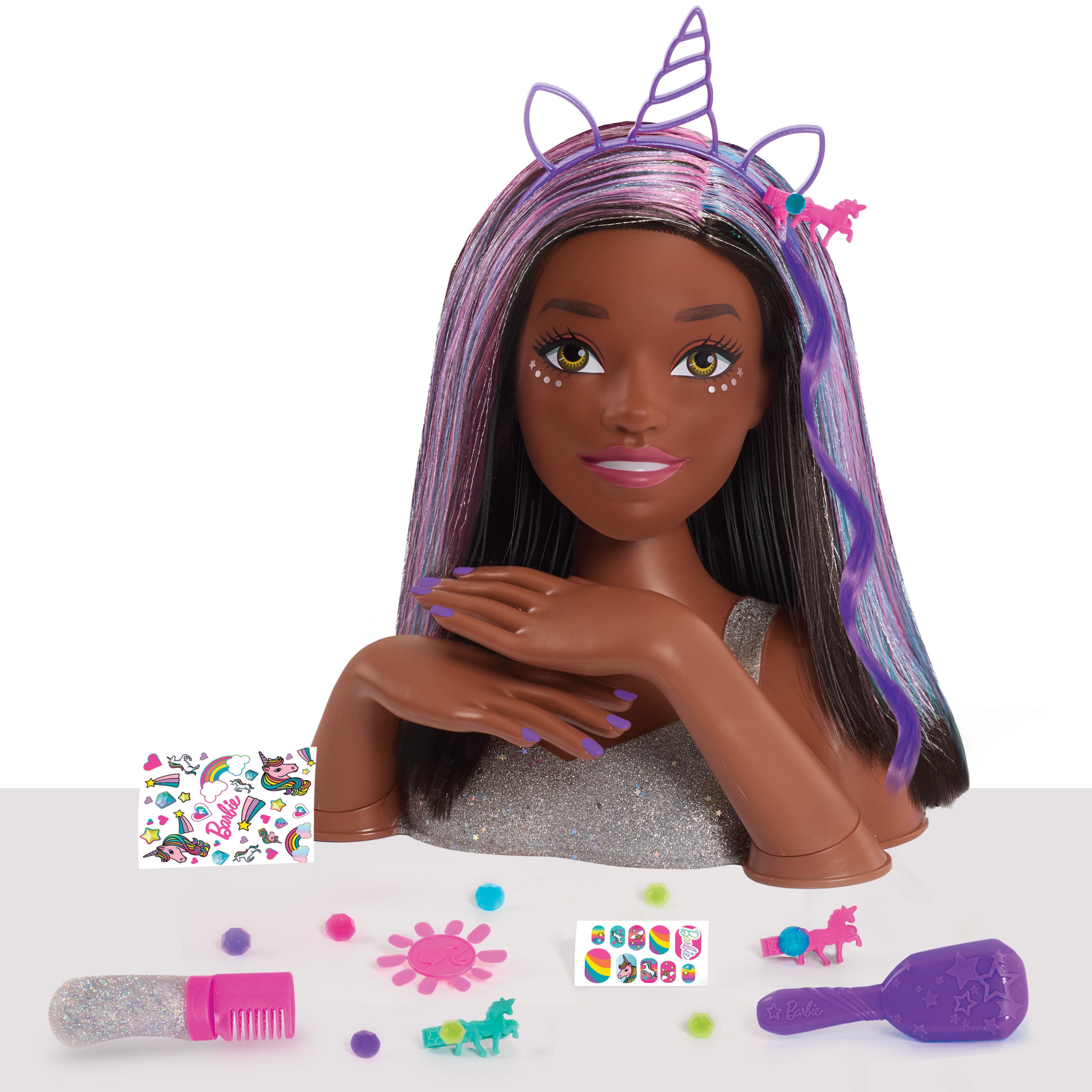 Haired barbie black