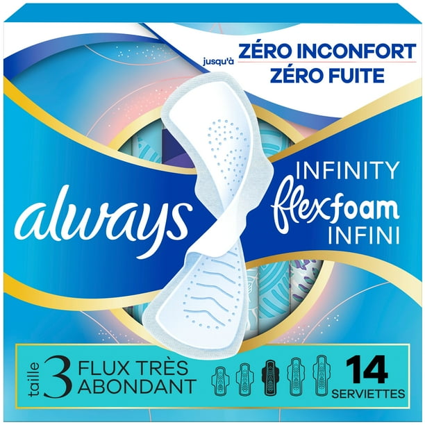 Always Infinity with FlexFoam Pads, Size 3, Extra Heavy, with