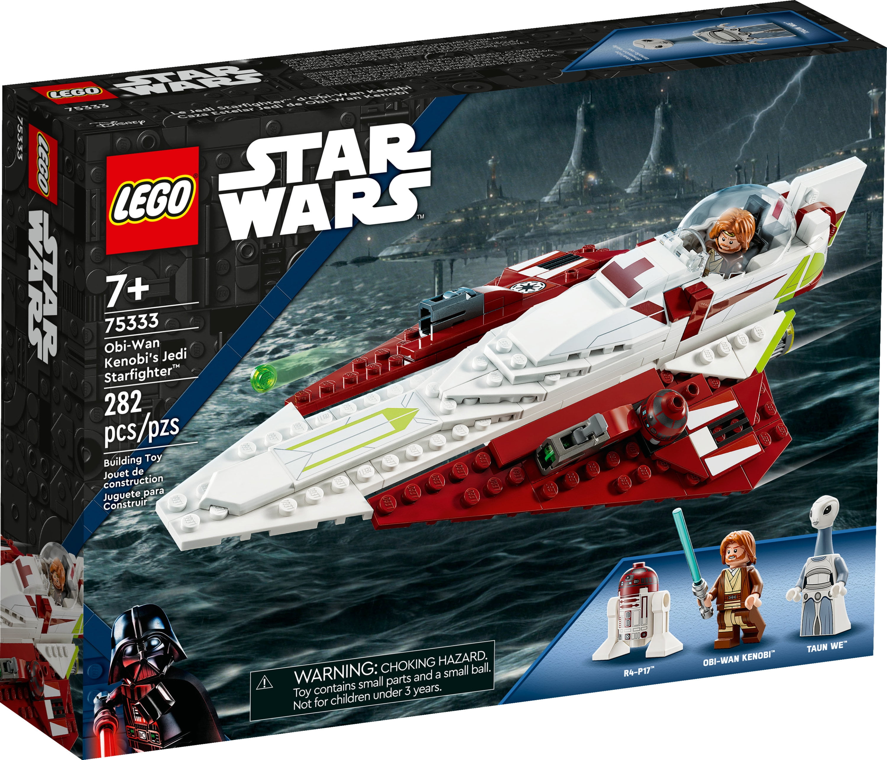 LEGO Star Wars Obi-Wan Jedi Starfighter 75333, Buildable Toy with Taun We Minifigure, Droid Figure and Lightsaber, Attack of the Clones - Walmart.com