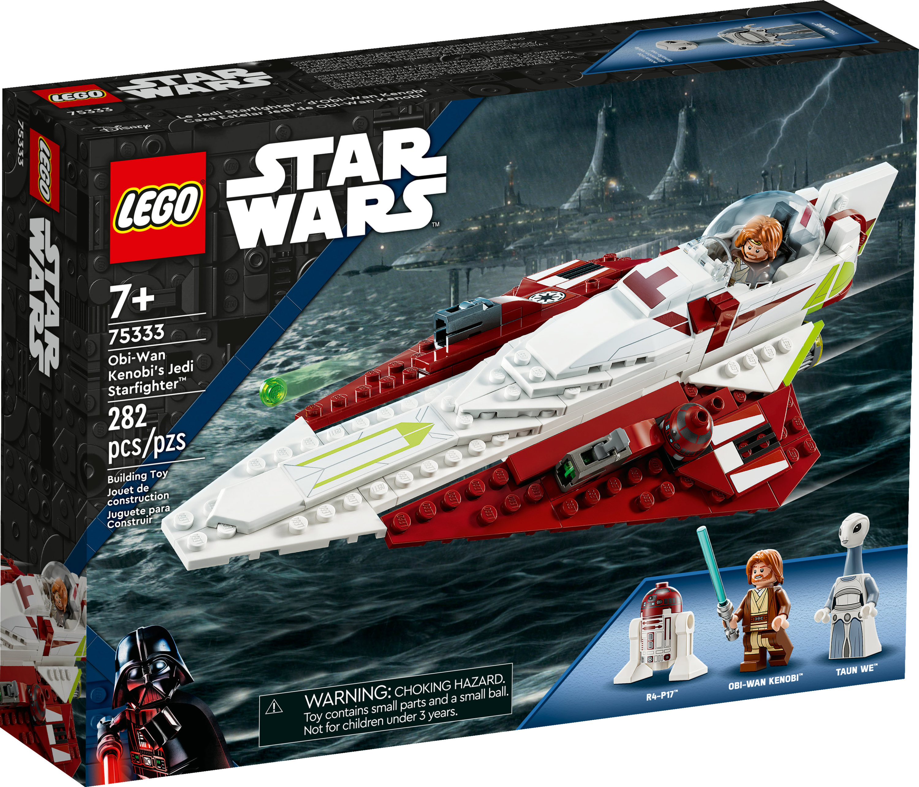 LEGO Star Wars Obi-Wan Kenobi’s Jedi Starfighter 75333, Attack of the Clones Building Set with Taun We Minifigure, Droid Figure and Lightsaber, Gift Idea for Grandchildren or Star Wars Fans Ages 7+ - image 4 of 9