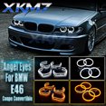 thumbnail image 2 of Angel Eyes para BMW E46 Coupe Convertible Cabrio Tuning Lente de xenón Faros delanteros Halo de algodón LED Anillos DTM Accesorio de luz de marcha atrás, 2 of 5