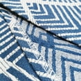 thumbnail image 2 of Wuluwala Simple Bedside Table Tassel Cover Cloth, Nightstand Tablecloth Cloth, Suitable for Nightstand Microwave Airflyer Dust Cover (15.7 * 35.4 inches,Blue), 2 of 5