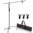 thumbnail image 1 of Showmaven C Stand With Boom Arm Heavy Duty 10Ft Light Stand For Photography Studio Video Reflector Monolight And Backdrops, 1 of 1