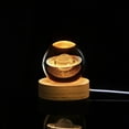thumbnail image 3 of Luz de Bola de Cristal Con Base de, Lámpara de Luna y Estrella Grabada en 3D, Luz Nocturna Recargable Por USB, Lámpara de Decoración de Ambiente para Niños y Adultos, ideal, 3 of 8