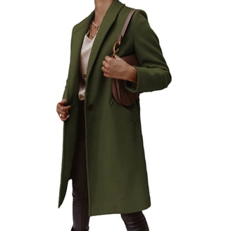 Poncho Cappotto Donna Con Maniche A Pipistrello E Cintura - Mantello In Lana Sintetica, Collo Alto, Taglie Oversize