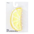 thumbnail image 2 of No Boundaries Women’s Scribble Lemon Hair Claw Clip, Yellow, 2 of 3