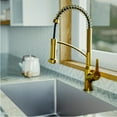 thumbnail image 4 of Karran  Scottsdale Single-Handle Pull-Down Sprayer Kitchen Faucet Gold Gold Finish, 4 of 5