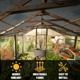 thumbnail image 6 of AMGO 70% Black Shade Cloth Custom Size 10FT x 91FT Mesh Tarp, UV Resistant Netting With HDPE Material and Upgrade Grommets for Plant Cover, Greenhouse, Chicken Coop, Barn, Kennel, Garden, 6 of 7