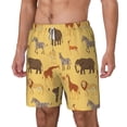 thumbnail image 2 of Uemuo Cute Animals Pattern Mens Swim Trunks Quick Dry Board Shorts with Mesh Lining, Stretch Beach Shorts Quick Dry No-Chafing Board Shorts-Medium, 2 of 9