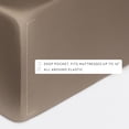 thumbnail image 6 of Noble Linens Rayon from Bamboo 4 Piece Luxury Bed Sheet Set, Taupe, Twin, 6 of 11