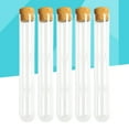 thumbnail image 3 of Masteelf Glass Test Tubes with Cork Stoppers and Cleaning Brush, 15ml Clear Round Bottom Glass Tubes for Sample, Scientific Tests, Candy, Cultivated Plants, 3 of 11
