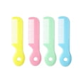 thumbnail image 1 of MasteelfCA Hair Combs Durable Round Safety Hair Comb Colorful Hair Combs Set for Newborn 4pcs, 1 of 8