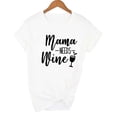 thumbnail image 4 of Mama Needs Wine Letter Print T Shirt Women, 4 of 18