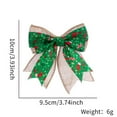 thumbnail image 4 of 12Pcs/set Christmas Decoration Bow for Christmas Trees,Christmas Mini Burlap Plaid Bow for Gift Boxes,Decorative Bow Christmas Hanging Bow for Indoor Outdoor Party Xmas Decor, 4 of 8