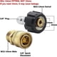 thumbnail image 3 of 8pcs Pressure Washer Adapter Set, Quick Disconnect Kit, M22 Swivel to 3/8' Quick Connect, 3/4 to Quick Release, 3 of 5
