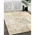 thumbnail image 3 of Ahgly Company Machine Washable Indoor Round Contemporary Moccasin Beige Area Rugs, 5' Round, 3 of 7
