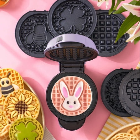 Dash Multi-Plate Mini Waffle Maker with Removable Plates (Spring Edition)
