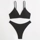thumbnail image 4 of Bikini para mujer Split Color sólido Bikini para mujer Cómodo traje de baño elegante OAVQHLG3B Store lin121212, 4 of 4