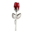 thumbnail image 2 of QSTDGVPW Crystal Rose Flower Ornaments Tabletop Glass Collectible Statues for Home Decor Red, 2 of 9