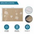 thumbnail image 6 of Beige White Floral Placemats Set of 8, Abstract Art Summer Botanical Placemats for Dining Table, Place Mats for Kitchen Tabletop, Waterproof Wipeable Dining Table Mats Set, 6 of 9