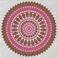 thumbnail image 1 of Ahgly Company Indoor Square Patterned Bright Maroon Red Novelty Area Rugs, 6' Square, 1 of 6