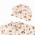thumbnail image 4 of NIEWTR Baby/Toddler Boy Rash Guard Swimsuit Long Sleeve One Piece Zipper Swimwear Sunsuit Infant Bathing Suit Beachwear 6 12 18 Months 2T 3T(A01-Orange,A01-5-6 Years), 4 of 5