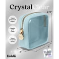 thumbnail image 2 of Estuche de maquillaje transparente Embla, bolsa de viaje, azul cielo, 2 of 6