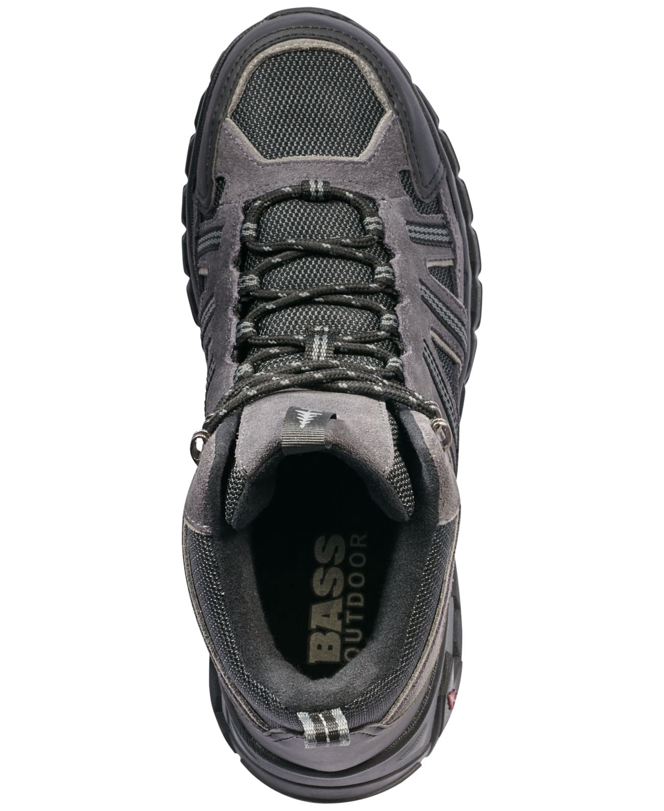Bass & Co. Outdoor Men’s Peak Hiker 2 Mid-Top Hiking Boot Shoes, Dark Gray, 9.5