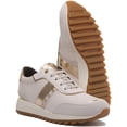 thumbnail image 5 of Geox D Tabelya A Women's Low Top Lace Up Casual Leather Sneakers In White Size 10.5, 5 of 6