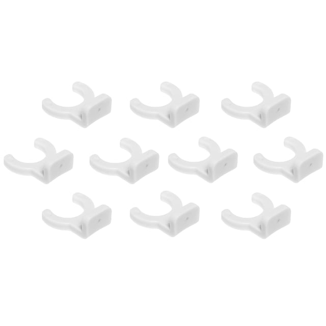 Creative Hobbies White Plastic Mounting Bracket For Night Light Shade - Clips Onto Night Light Module Base - Pack Of 10