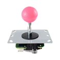 thumbnail image 1 of Transemion Rocker Arcade Fittings Machines Vending Operate Operation Part DIY Games Function Lever Controller Joystick Operation Zero Delay Ball Top Pink, 1 of 9