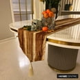 thumbnail image 5 of Decorative Gold Table Runner 8 - 10 Seater Table Runner (14 x 120 inch), Ombre, Crushed Velvet & Tassles Table Runner, Velvet fabric Table Linen, Ombre Pattern Modern - Ombre Treasure, 5 of 8