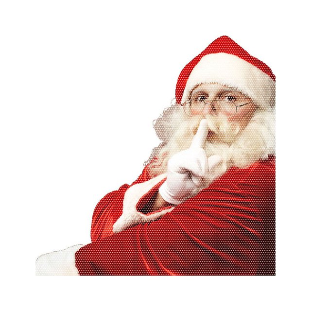 WRKEKC Clearance Christmas Decorations Santa Claus Semithrough Through PVC Window Stickers Holiday Car Decoration Selfpasted