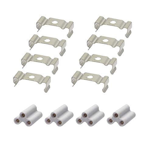Sinloon T5 T8 Led Light Bulbs 8 Clips Holder Bracket 3pin 4 Connector Double End Fluorescent Coupler Plunger Lampholder For Lamp Socket Fixture Ceiling Pair 21mm Com - Led Garage Lights Ceiling Light Bulbs Clamp Sinloon T5 T8 Led Light Bulbs 8 Clips Holder Bracket 3pin 4 Connector Double End Fluorescent Coupler Plunger Lampholder For Lamp Socket Fixture Ceiling Pair 21mm Com - Led Garage Lights Ceiling Light Bulbs Clamp