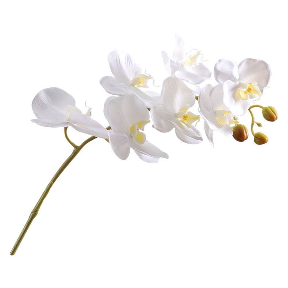 Realistic Artificial Phalaenopsis Faux Flower Orchid Stem Fake Flowers